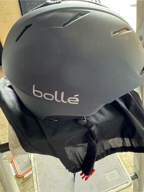 bolle Matte Black Ski/Snowboard Helmet with Subtle Logo